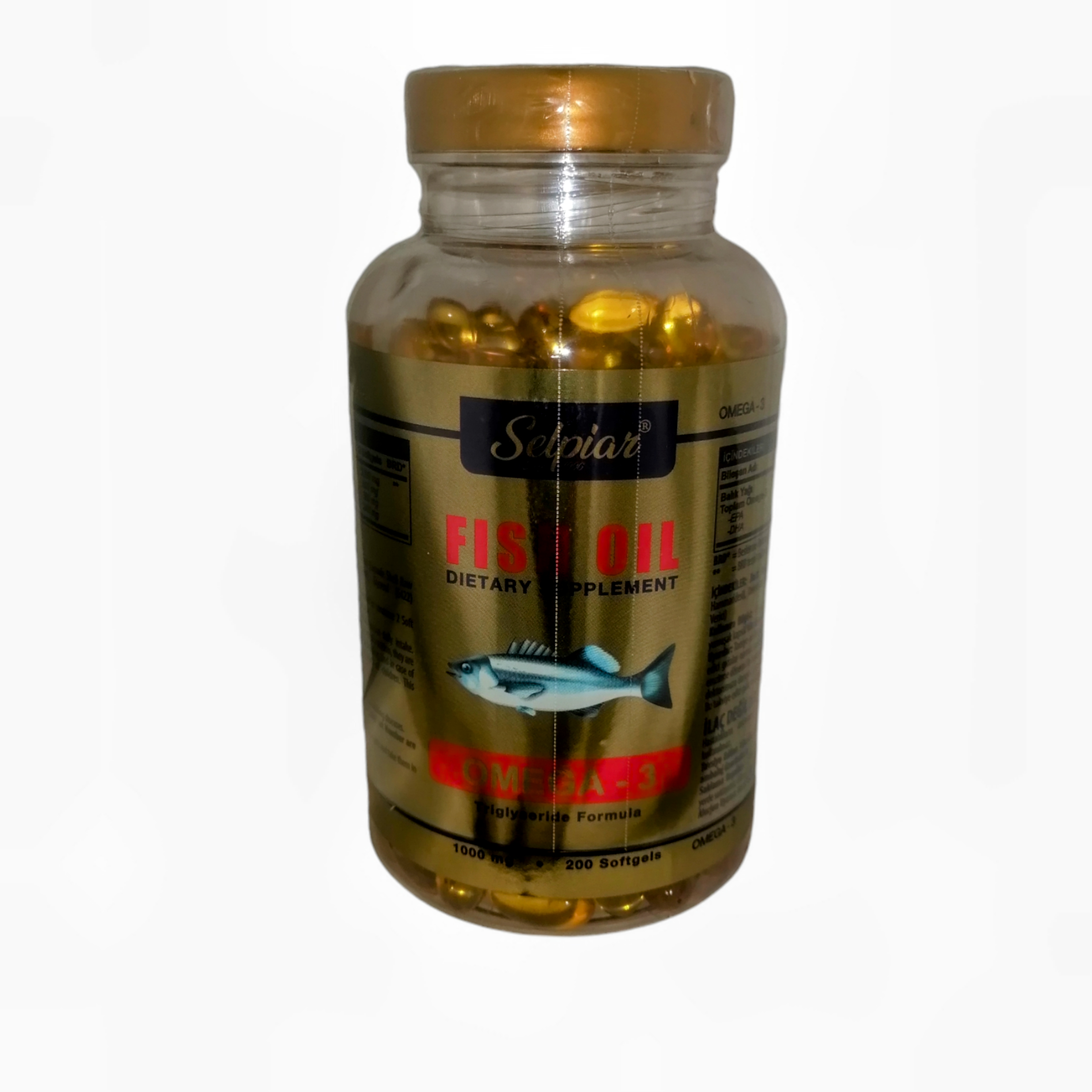 Selpiar OMEGA 3 Fish Oil  1000 mg 200 Softgel